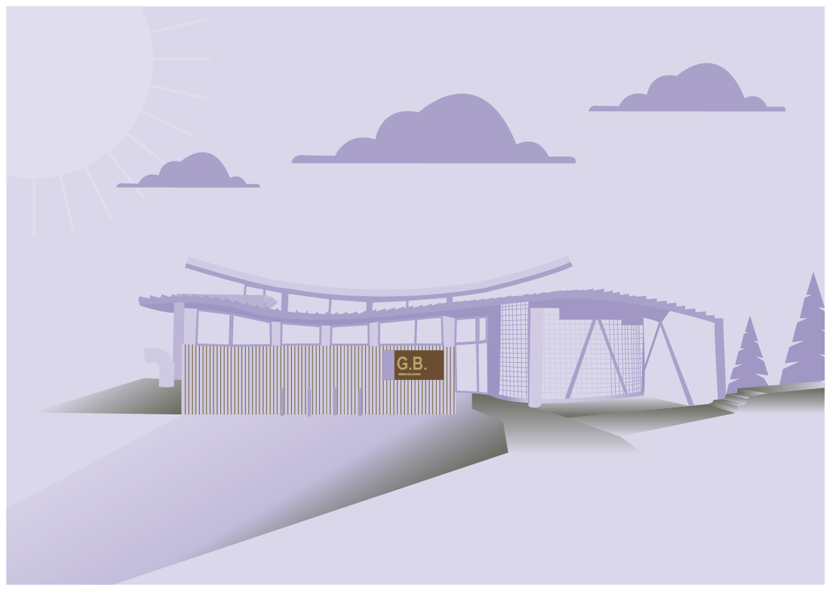 Visuel 1 — Illustration d'un dessin réalisé de l'IUT du Limousin