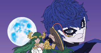 Illustration d'un ami avec des personnages de Smash Bros